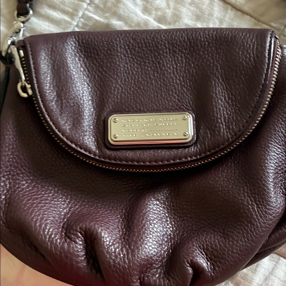 Marc Jacobs Deep Purple Leather Crossbody Bag
